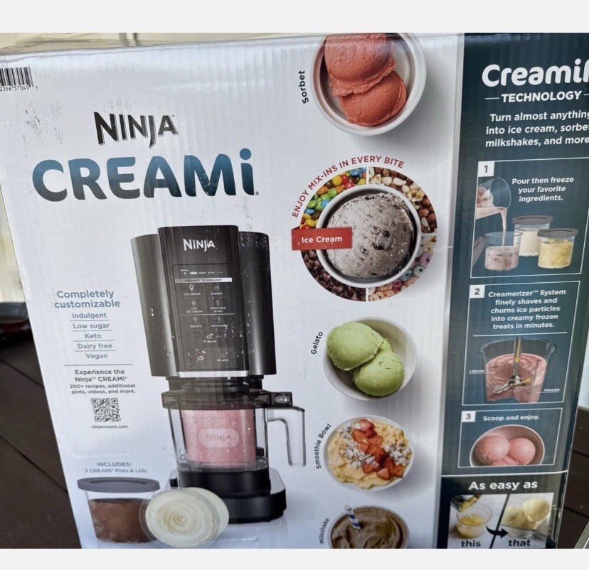 Ninja CREAMi, Ice Cream Maker, 5 One-Touch Programs (NC300) for