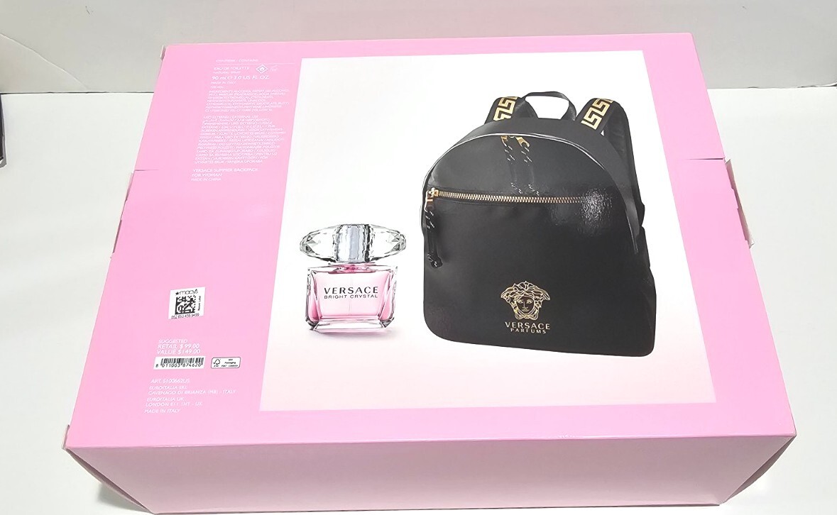 Versace Bright Crystal Summer Intensification Perfume & Backpack 2