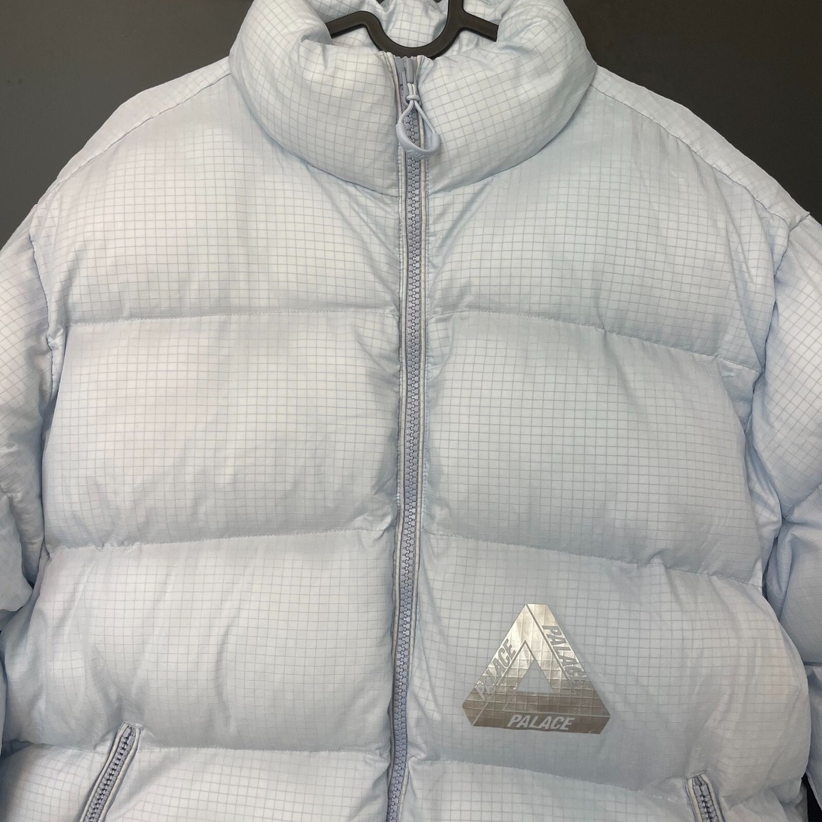 Palace Ripstop Puffa Jacket Light Blue Medium - NEW w TAGS | eBay