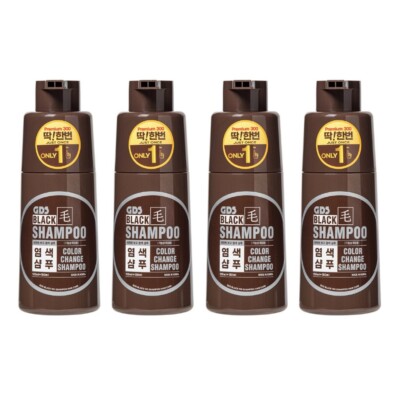 KOREA]GDS Dark Brown Change Hair Shampoo 300ml (4pcs)-3 Minutes