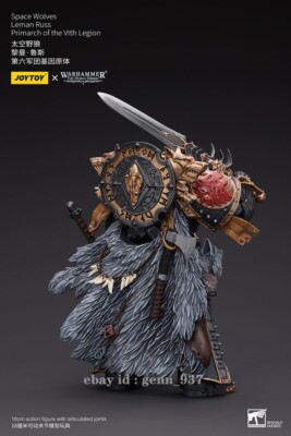 Brand New 1/18 Joytoy Space Wolves Leman Russ Primarch Of The Vith