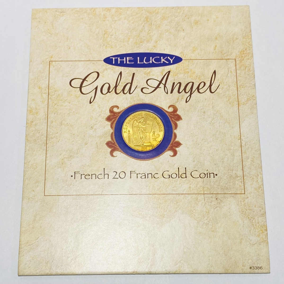 1877 20 Franc Lucky Gold Angel Coin American Historic Society