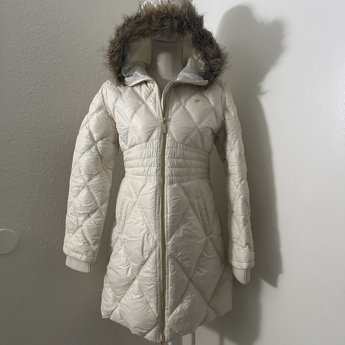 2000s Vintage Faux Fur Hood Winter Puffer Jacket By South Pole | eBay