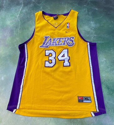 Vintage Nike NBA Los Angeles Lakers Shaquille O'Neal #34 Jersey