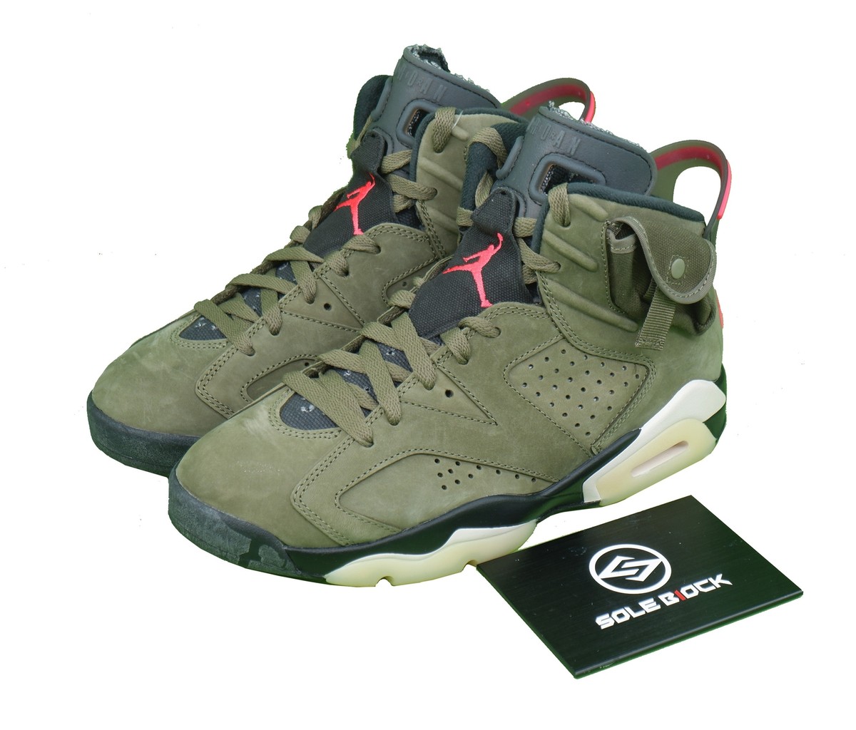 Size 7 - Jordan 6 Retro x Travis Scott Mid Olive for sale online