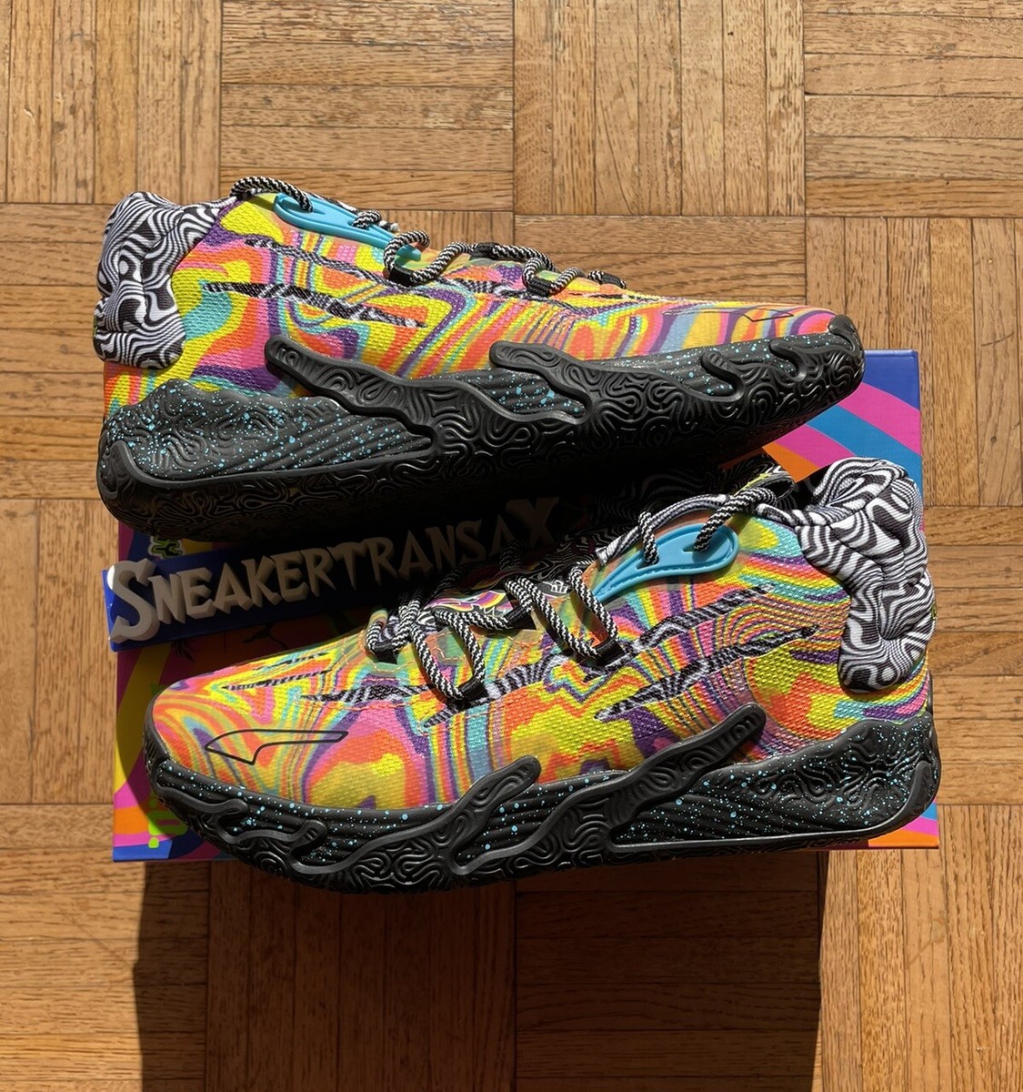 🧪UNRELEASED Puma MB.03 Lamelo Ball Dexter's Lab Size Kids 7y/W8.5