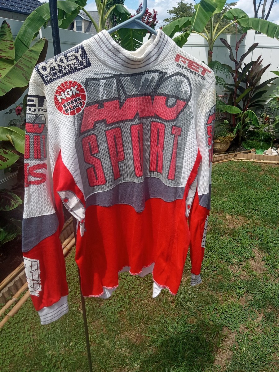 Vintage 90s AXO Sport Team Racing Motocross Jersey Type S Size M