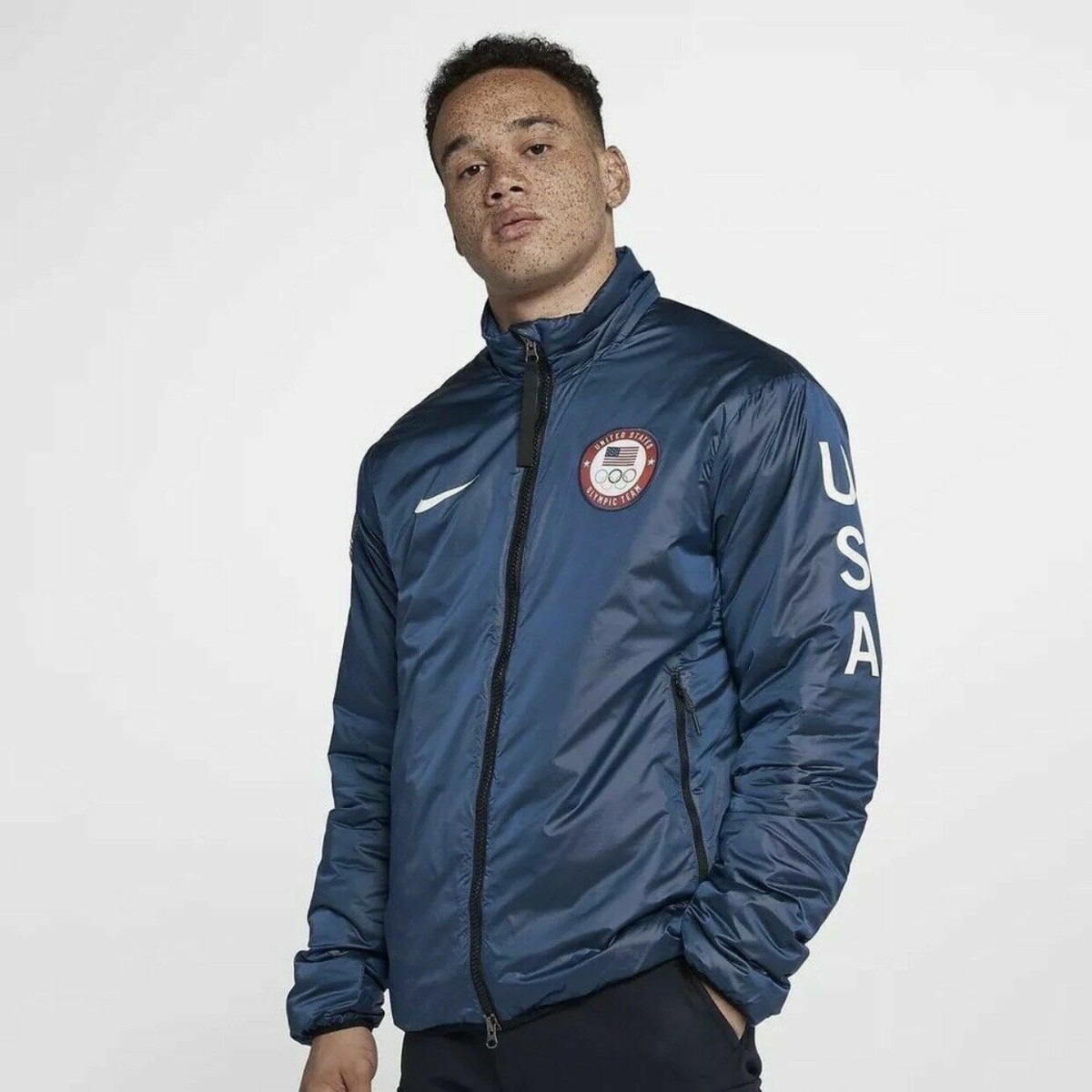 Nike NikeLab TEAM USA Winter OLYMPIC SUMMIT Blue JACKET 916645-474