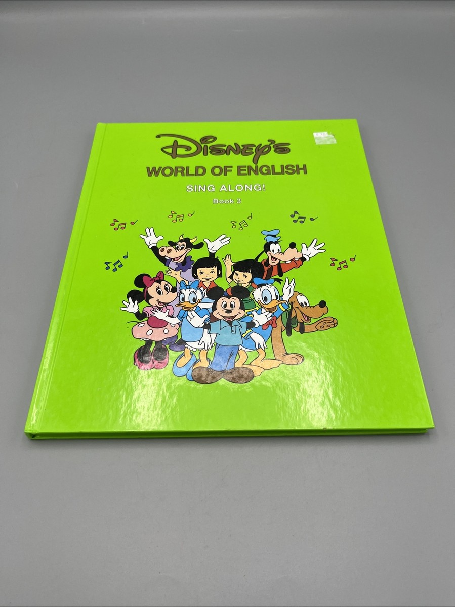 Disneys World of English Sing Along Book 1 2 and 3 Lot of 3 | eBay
