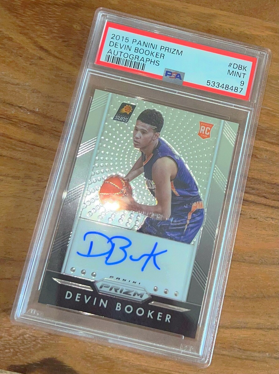 2015 Panini Prizm Devin Booker RC Rookie Autographs Auto #DBK PSA