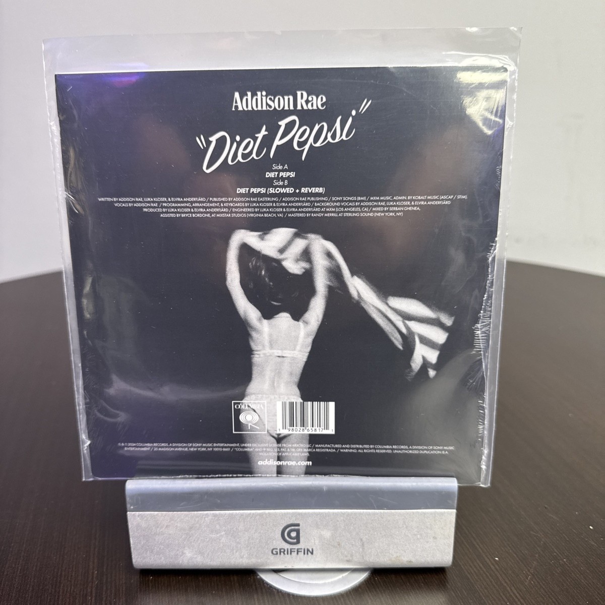 SIGNED Diet Pepsi (Limited 7” Single Red Vinyl) - AUTOGRAPHED by