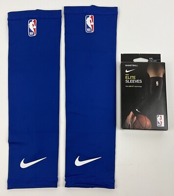 Nike Elite NBA Shooter Sleeves 2 Pack Dri-Fit Blue 457 Size XXL