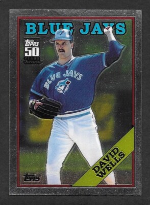 2001 Topps Chrome Traded #T131 David Wells 1988 Toronto Blue Jays