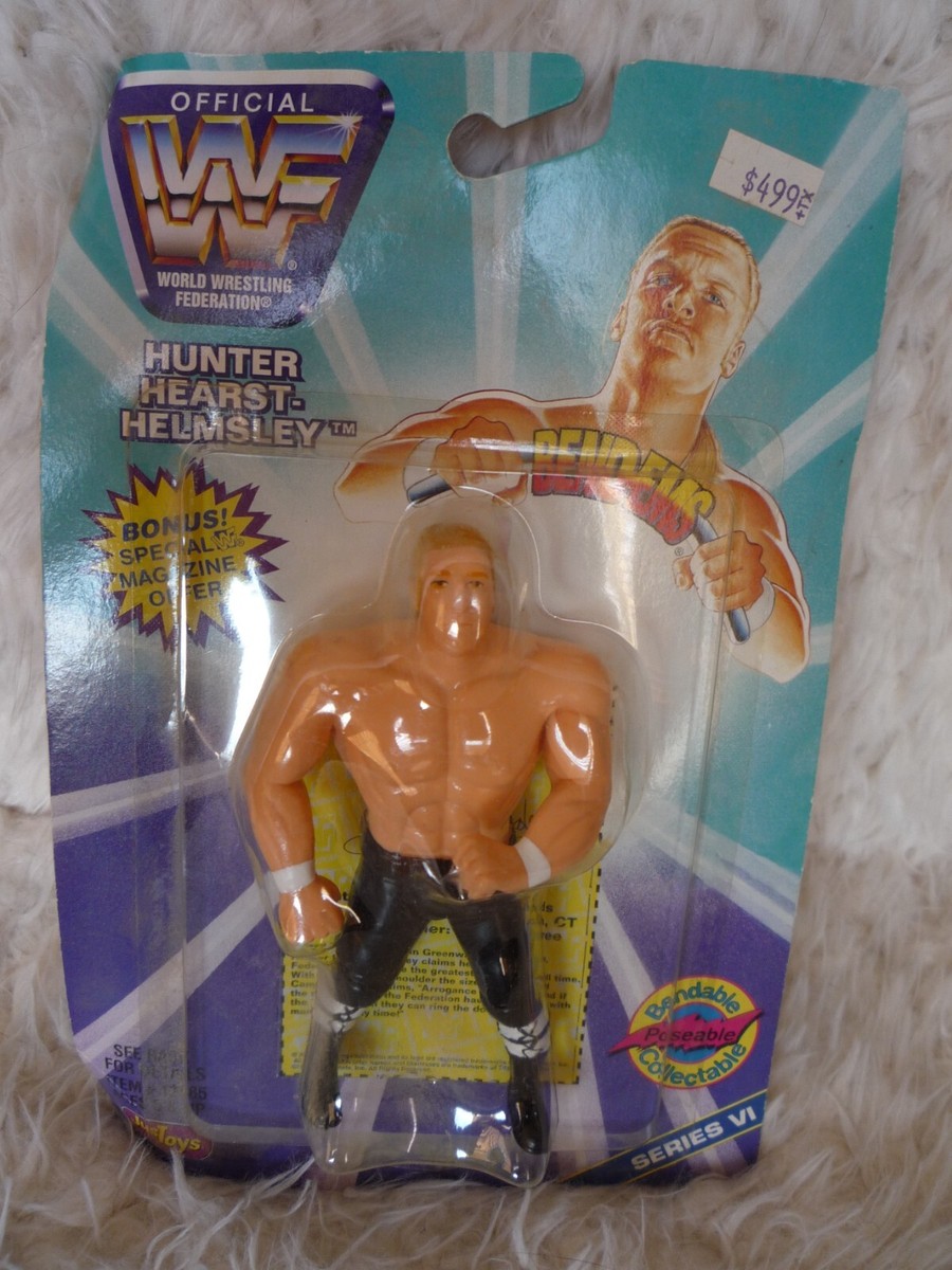 WWF Owen Hart Justoys Bendems Series 7 Bendable Wrestling Figure