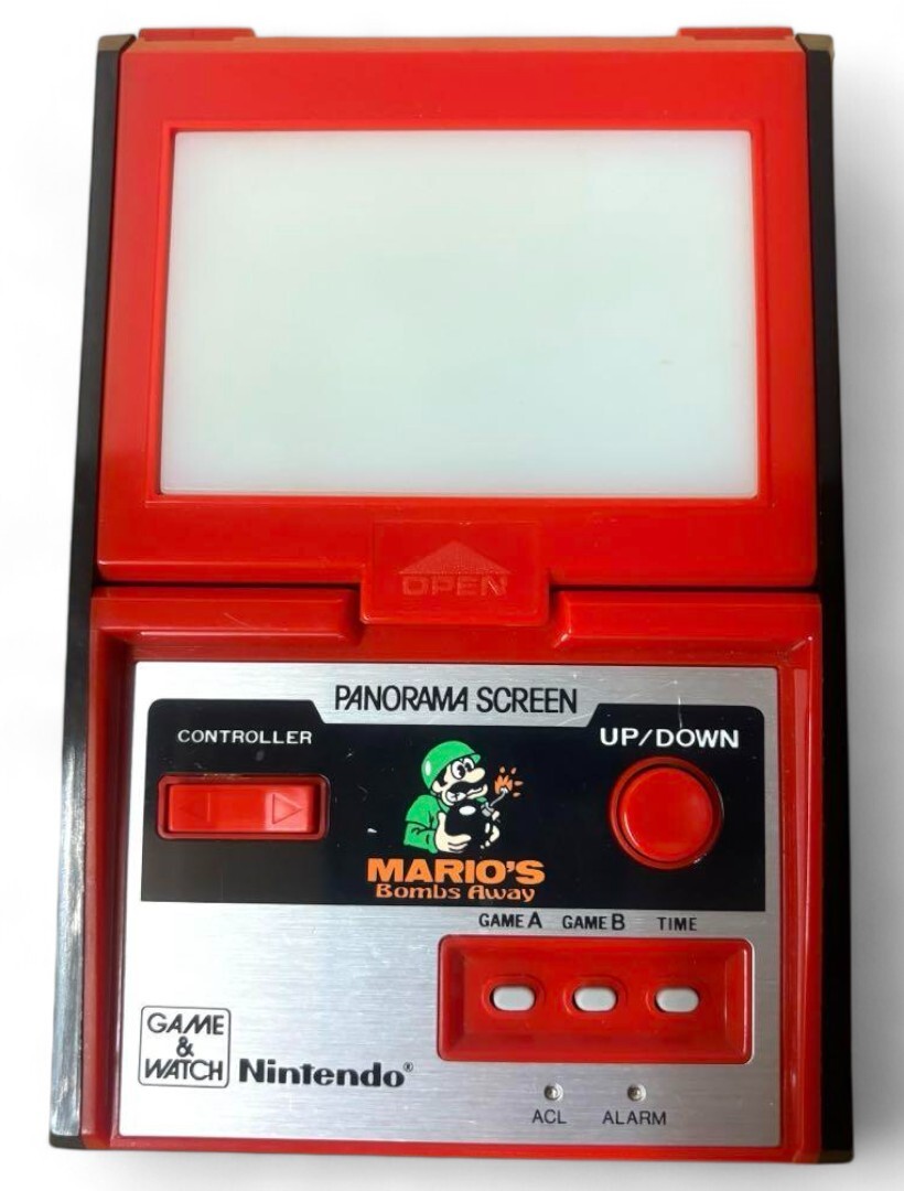 NINTENDO Game Watch Panorama Screen Mario's Bombs Away TB-94