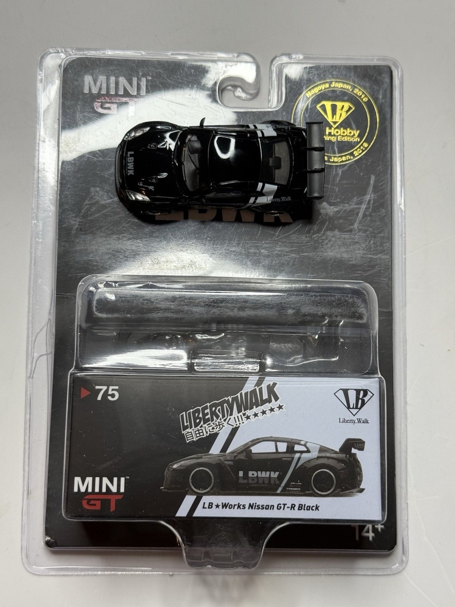 MiniGT 1:64 LB Works Nissan GT-R R35 Black #75 | eBay