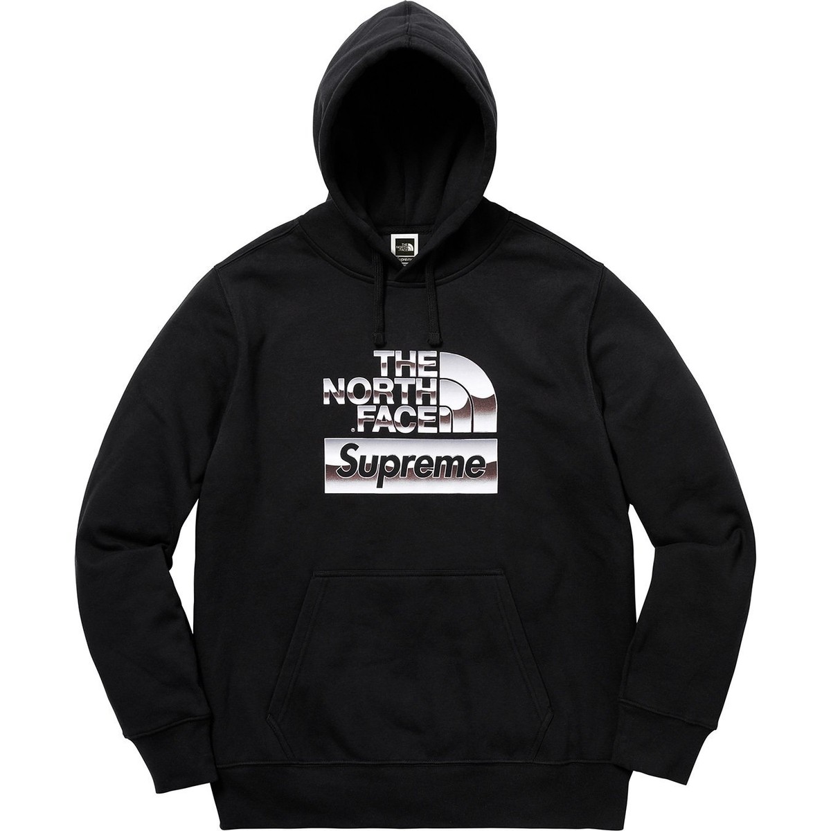Supreme x The North Face Metallic Logo Hooded Sweatshirt
