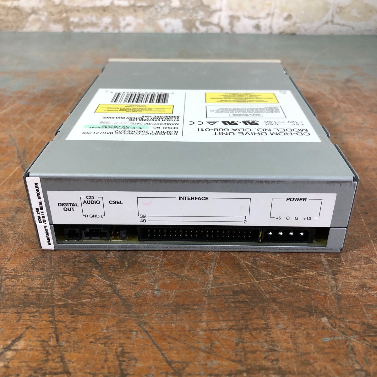 AZTECH LABS CDA 668-021I 6X IDE Internal CD-ROM Drive - WORKS | eBay