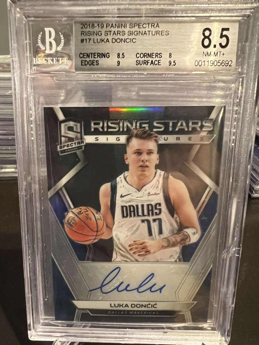 2018-19 Spectra Luka Doncic Rising Stars Signatures Rookie Auto