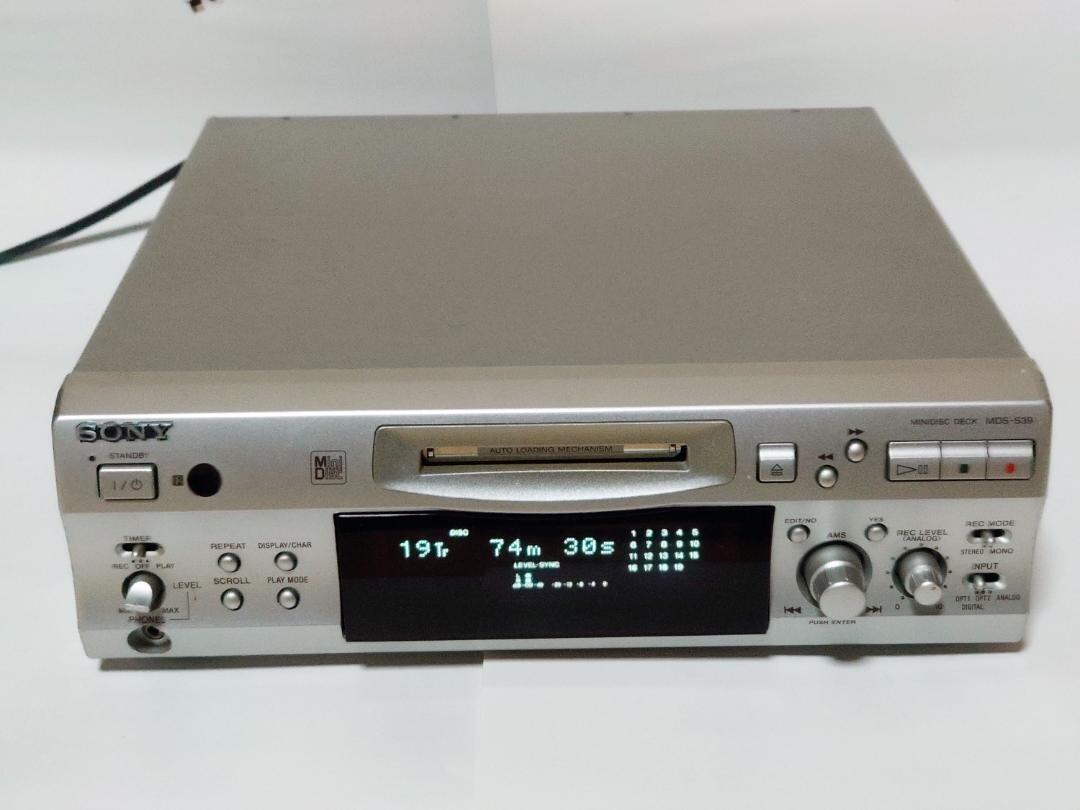 SONY MDS-S39 Mini Disc Player Silver Good | eBay