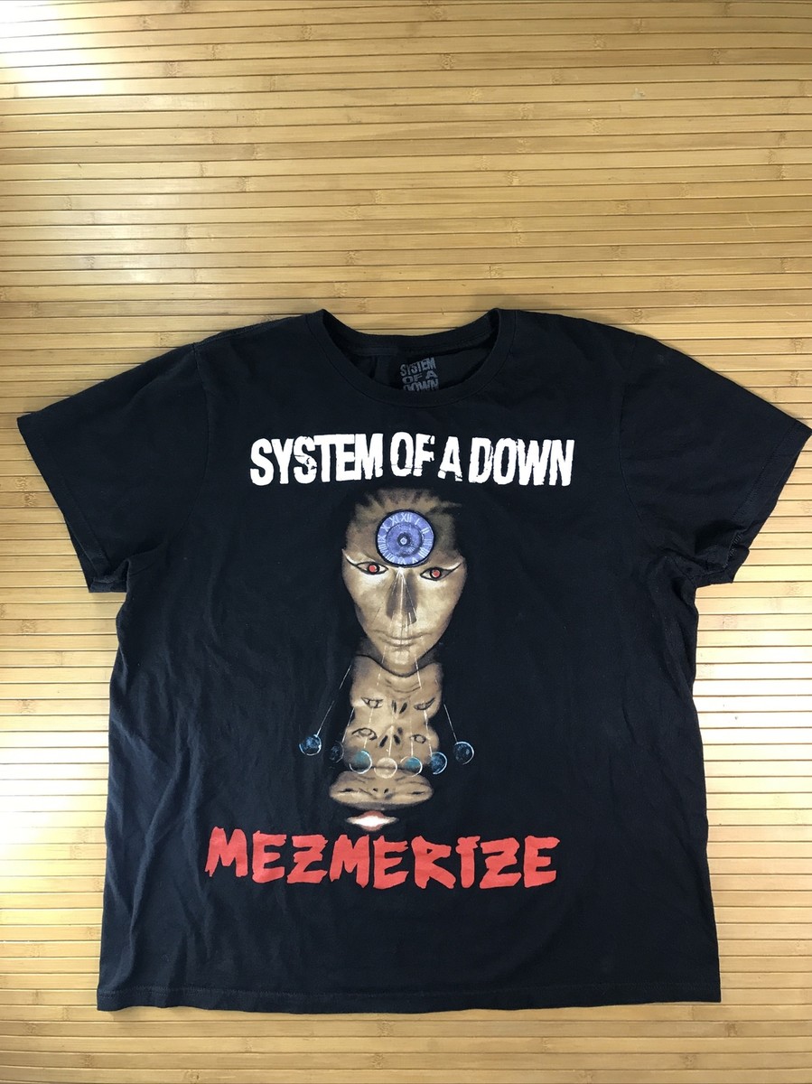 ORIGINAL System of a Down Mesmerize HEAVY METAL T-Shirt Black Size