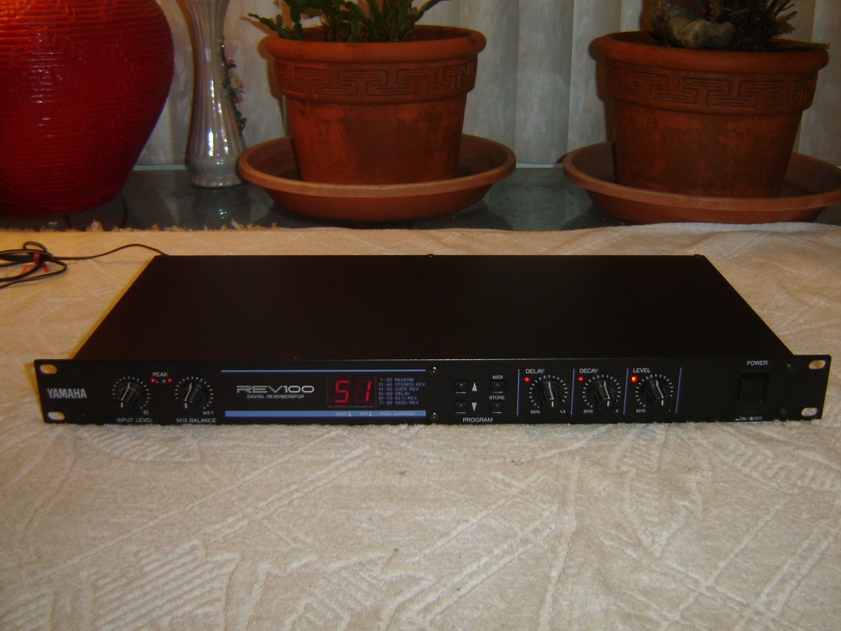 Yamaha REV100 Digital Reverberator, Reverb, Delay, Vintage Rack | eBay