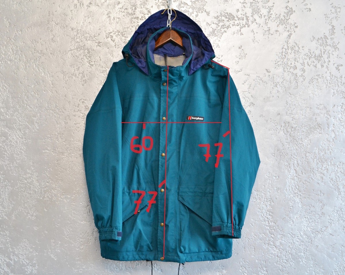 Vintage 80-90s Berghaus Gore-Tex Waterproof Jacket Men's Green