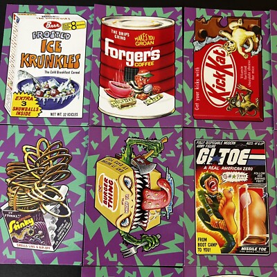 2017 WACKY PACKAGES 50TH ANNIVERSARY BEST OF THE 80S STICKER CARD