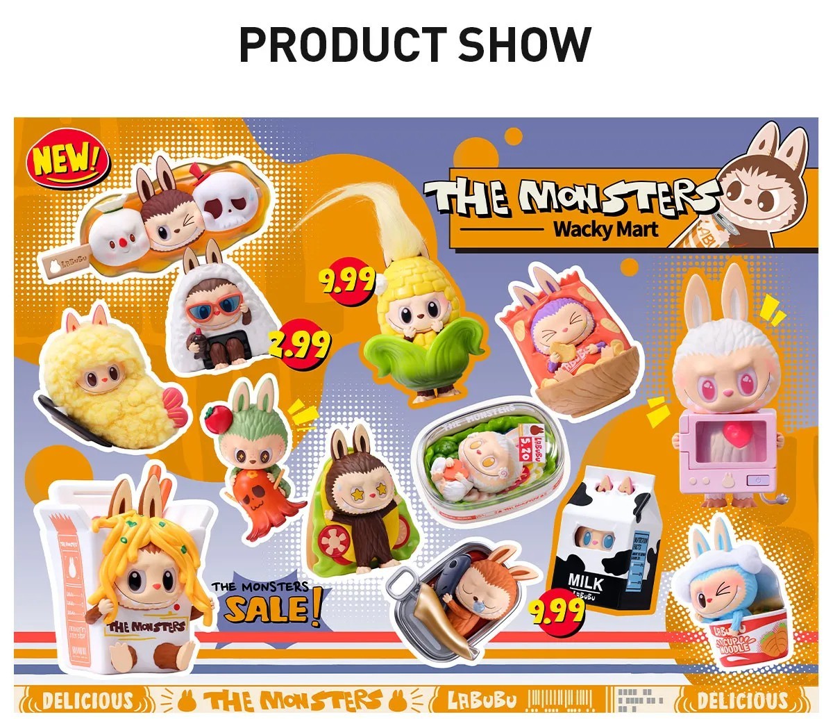 POP MART Labubu The Monsters Wacky Mart Series Confirmed Figure