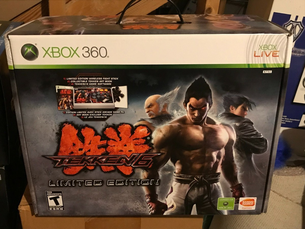 Tekken 6 Limited Edition Bundle +wireless HORI Fight Stick Xbox