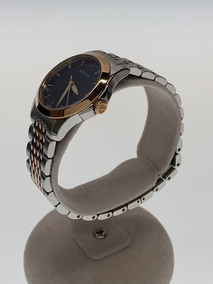 Gucci 126.5 G Timeless Quartz Women's Watch Black Dial Analog 27mm