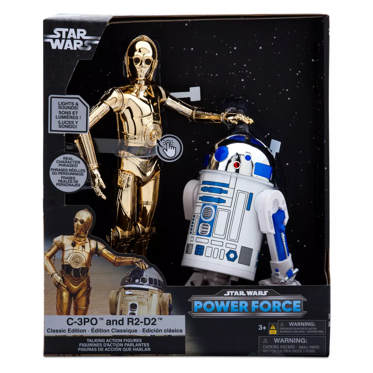 Star Wars Power Force C3-PO And R2-D2 Classic Edition TALKING
