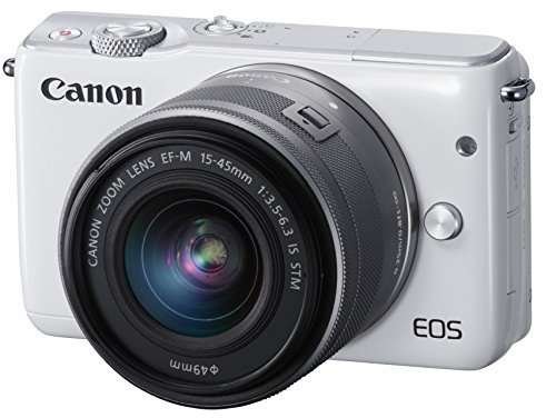 Canon Mirrorless SLR Camera EOS M10 24 MP White EF-M15-45mm F3.5