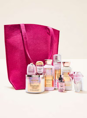 NEW Bath & Body Works Champagne Toast Iconic 9-Piece Gift Set