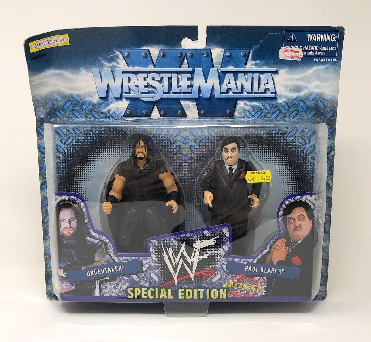 UNDERTAKER PAUL BEARER Action Figure WWF 1998 WWE Jakks Pacific