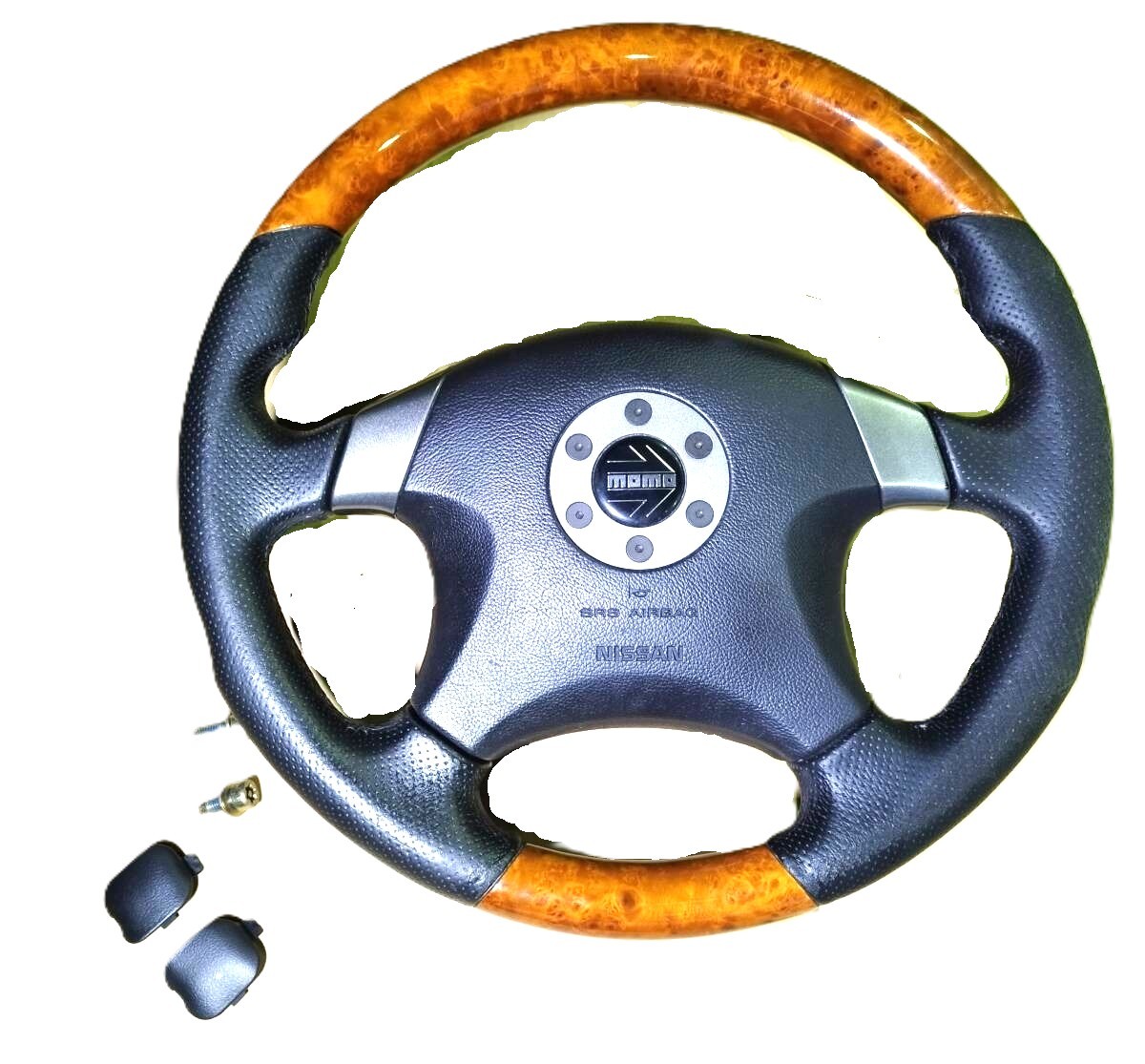 Nissan OEM Option MOMO Wood Steering Wheel 350Z Z33 V35 M35 E51