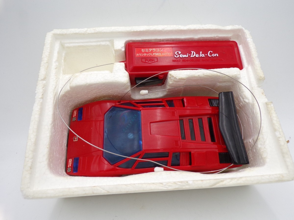 Vintage 1980 Nikko Japan 1/24 Lamborghini Countach LP500S RC Car