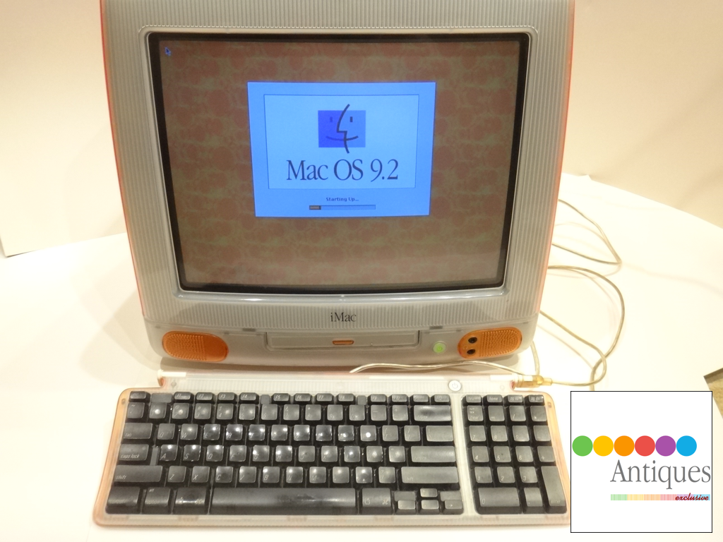 Vintage Apple iMac Tangerine Orange PowerPC G3 333Mhz 512MB RAM