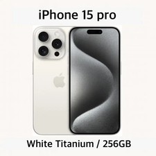 Apple iPhone 15 Pro - 256 GB - White Titanium (Unlocked) for sale