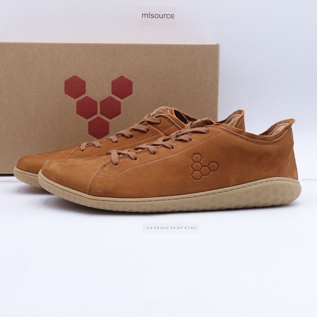 Vivobarefoot Men's Geo Court III Minimalist Leather Sneakers
