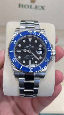 Rolex Submariner Date 116610 LN Custom Blue Bezel Insert 