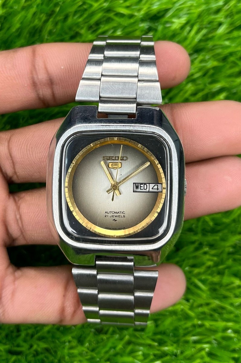 Rare TV Shape Seiko 5 7019-5090 Automatic | eBay