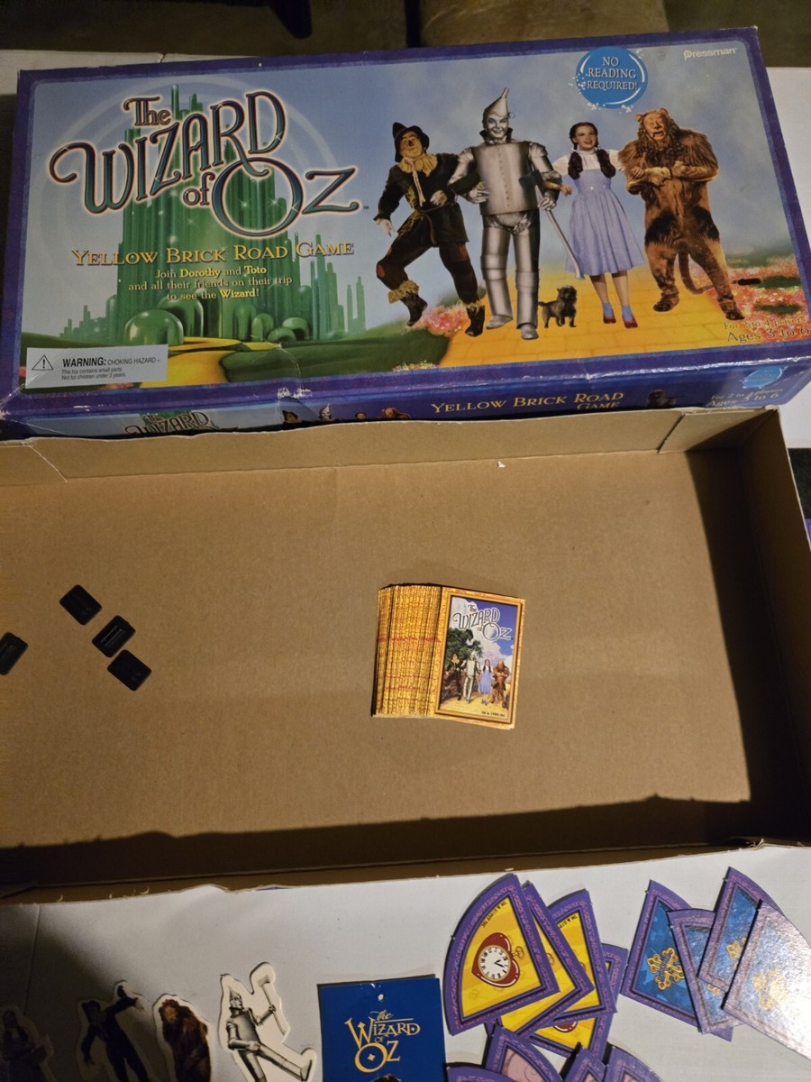 The Wizard Of Oz Yellow Brick Road Board Game by Pressman Vintage