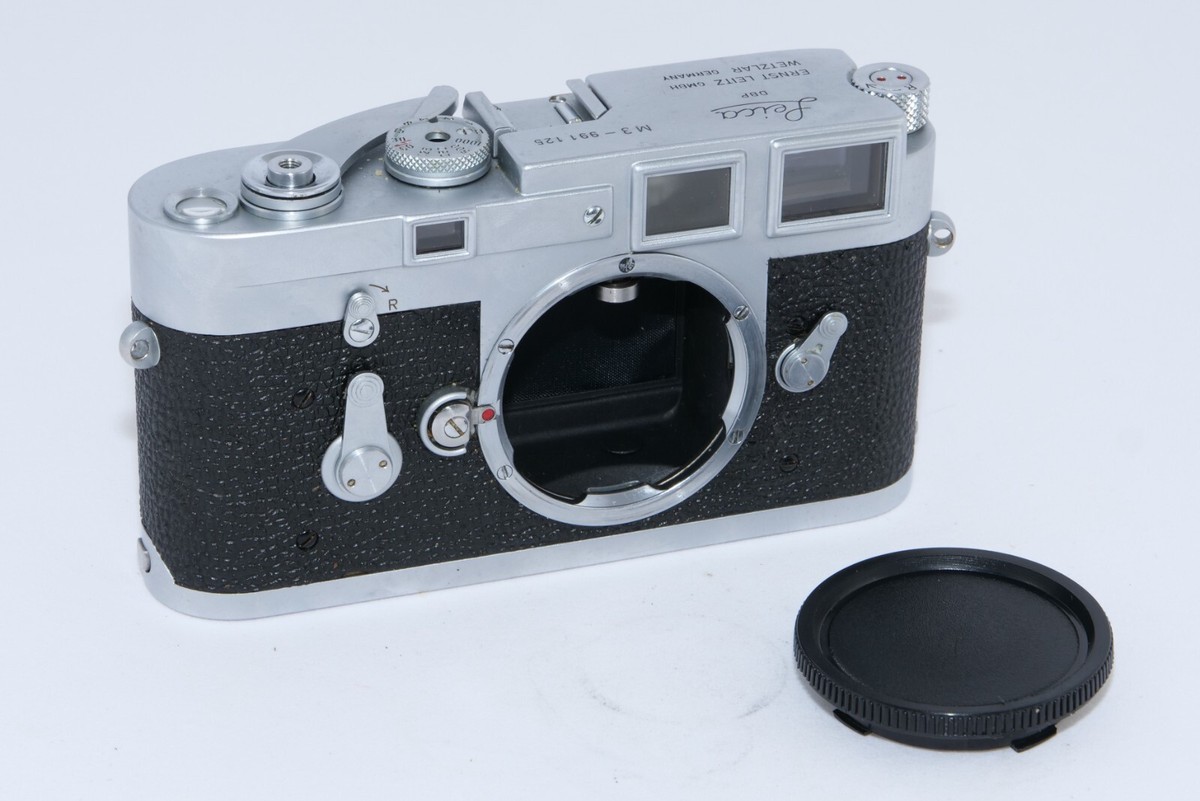 Leica M3 Single Stroke vintage 35mm Film Rangefinder Camera. Cap