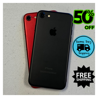 Apple iPhone 7 - Red Black Gold - Unlocked Verizon (Very Good