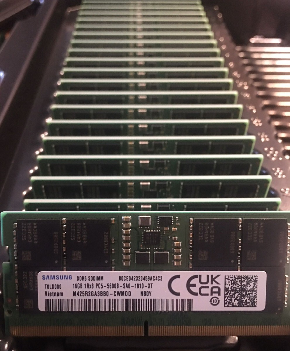 SAMSUNG 16GB PC5-44800 DDR5 5600 MHz SODIMM Laptop RAM