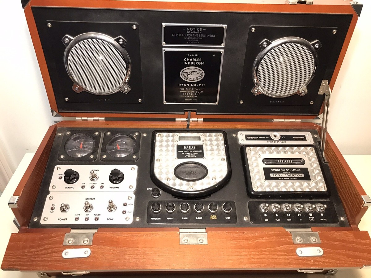 Ryan NX-211 Retro Spirit of St Louis AM/FM/CD/Cassette Stereo