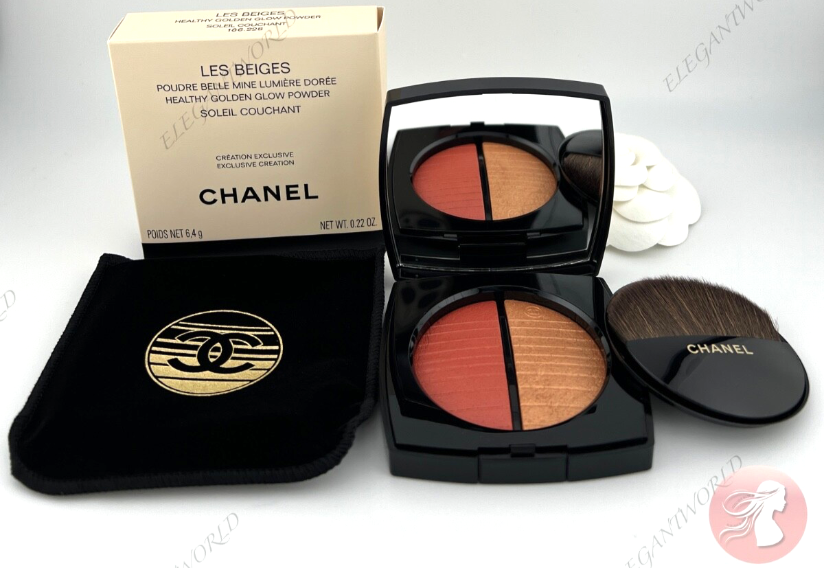 Chanel LES BEIGES Healthy Golden Glow Powder Duo SOLEIL COUCHANT