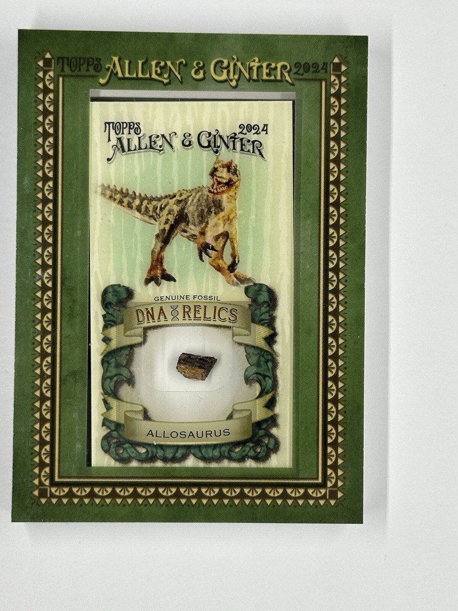 🔥RARE 2024 Topps Allen & Ginter DNA Fossil Relic Allosaurus 3/10