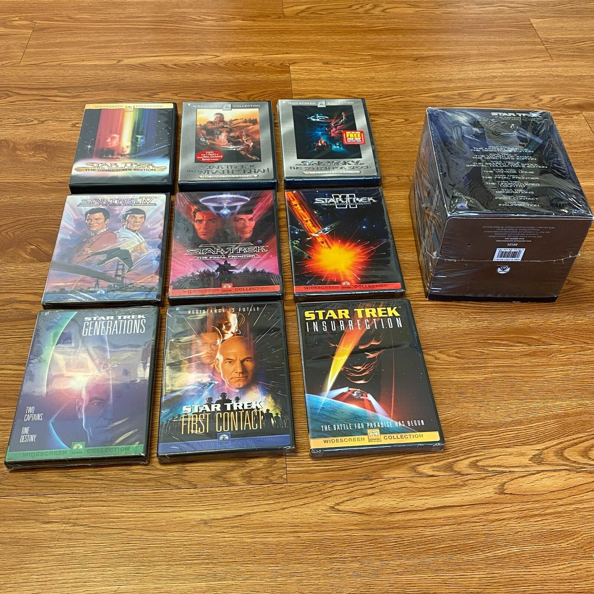 Star Trek: The Motion Pictures DVD Collection WIDESCREEN 2002 Box